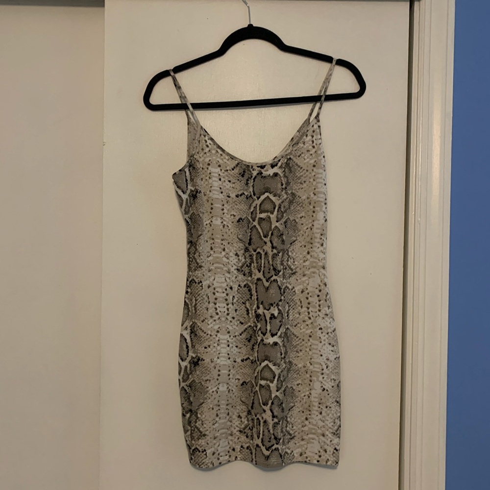 Windsor Snake Print Bodycon Mini Dress Small